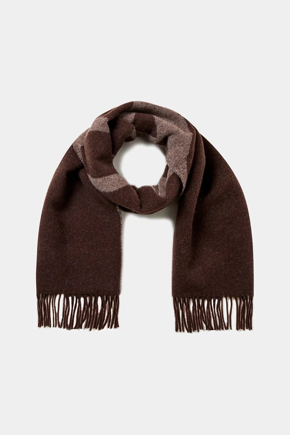 Lala Berlin - Lala Scarf 4 10025733 - Brown Halstørklæder 
