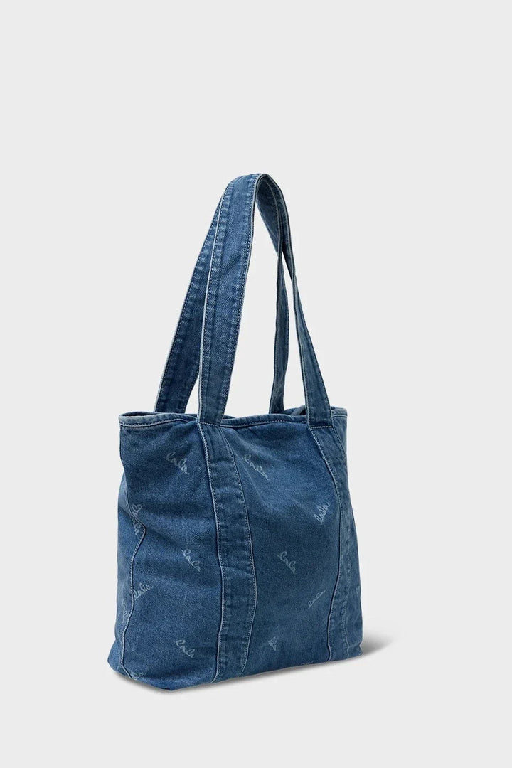 Lala Berlin - Tote Carmela 10017343 - Washed Blue Tasker 