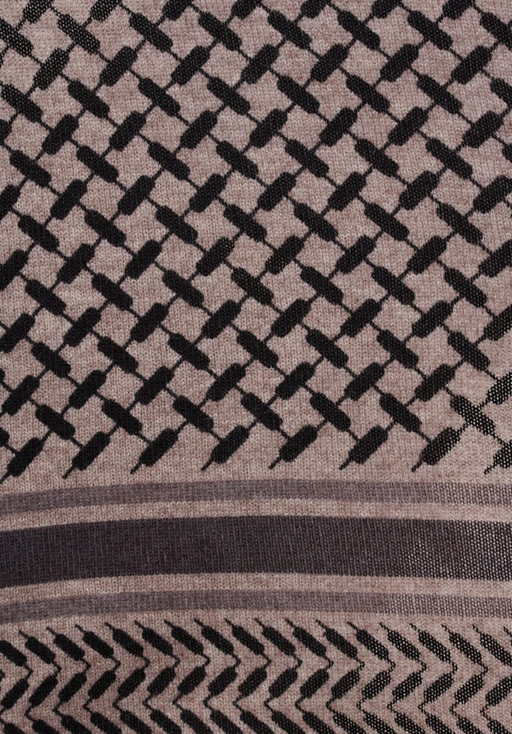 Lala Berlin - Triangle Trinity Classic M - Stradivari Dark brown melange Tørklæder 