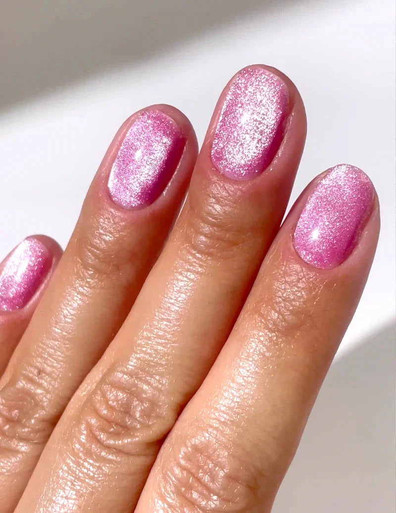 Le Mini Macaron - Single Gel Polish, Cat Eye Magnet Gel Polish Incl. Magnet Nyhed! CEG002 - Cosmopolitan Velvet Neglelak 