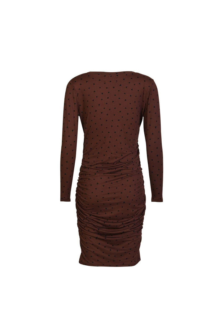 Liberte - Alma-Long-Dress 9506 - Brown Black Heart Kjoler 