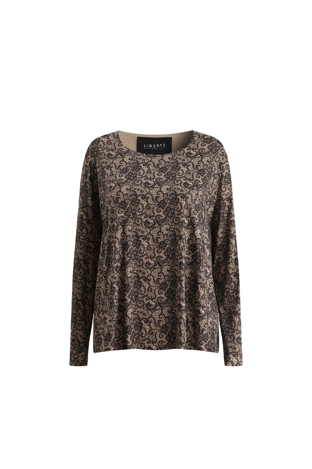 Liberte - Alma-Ls-Top 9504 - Mocca Brown Lace