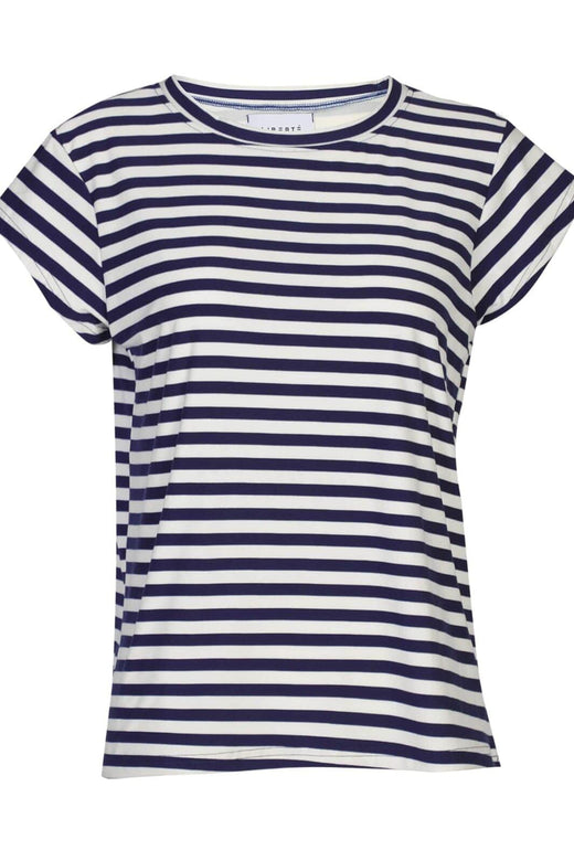 Liberte - Alma-U-Tshirt 9581 - Blue Creme Stripe T-shirts 
