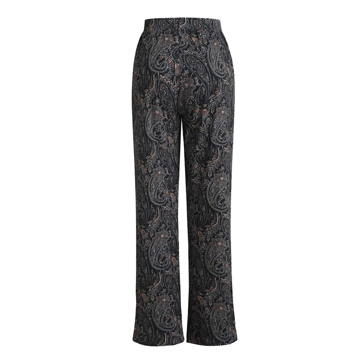 Liberte - Alma-Wide-Pants 9564 - Night Sky Paisley Bukser 