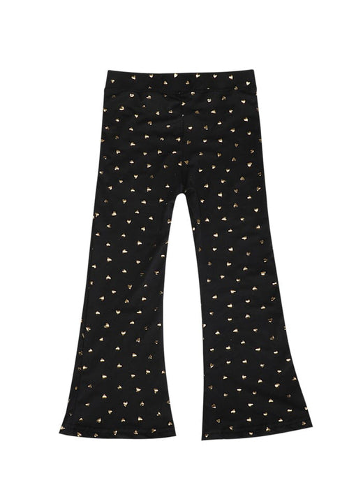 Liberte Ami - Alma-Flair-Pants-Kids 22149 - Black Gold Heart Bukser 
