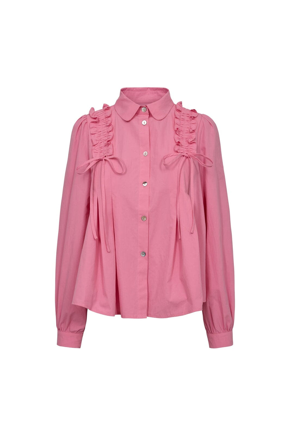 Liberte - Fie Ls Frill Shirt 22308 - Pink