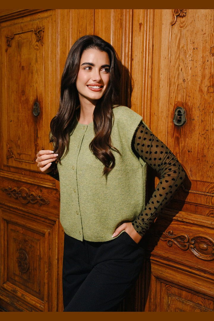 Liberte - Frida Oneck Vest 22474 - Avocado
