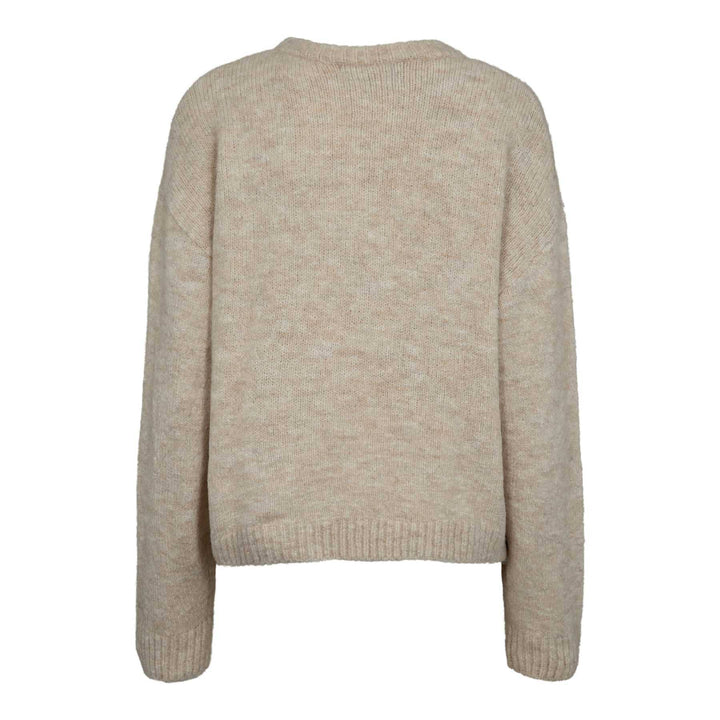 Liberte - Fro Heart Pullover 22259 - Ivory Rose Heart Strikbluser 