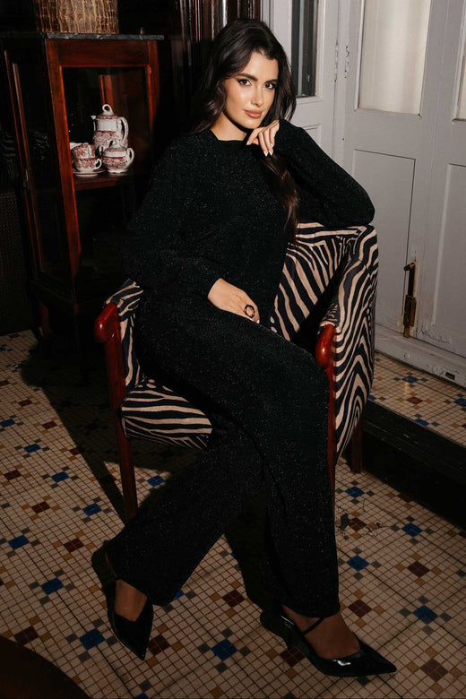 Liberte - Katty Wide Pants 22499 - Black W. Black Bukser 