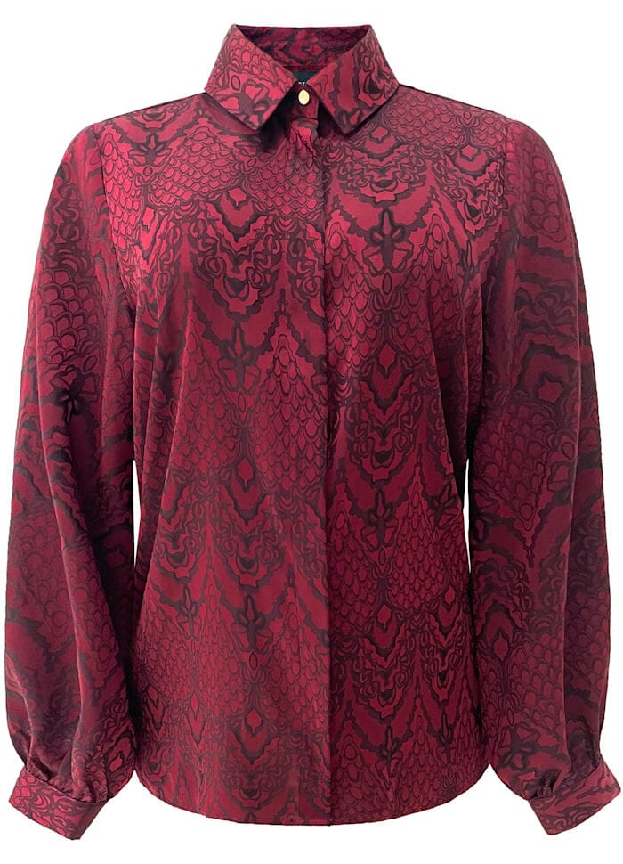 Liberte - Lala Ls Shirt 21529 - Bordeaux Skjorter 