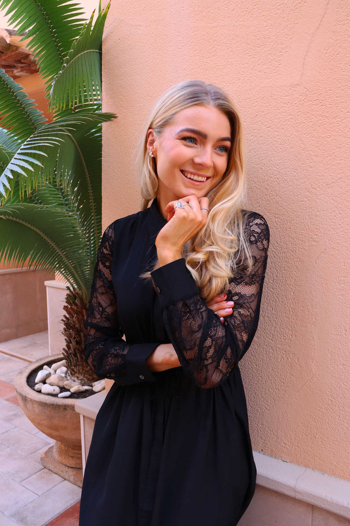 Liberte - Letty-Ls-Long-Shirt 22311 - Black Kjoler 