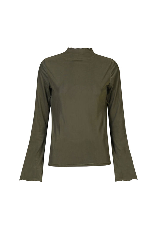 Liberte - Mesh Ls Trompet Top 22486 - Army Toppe 