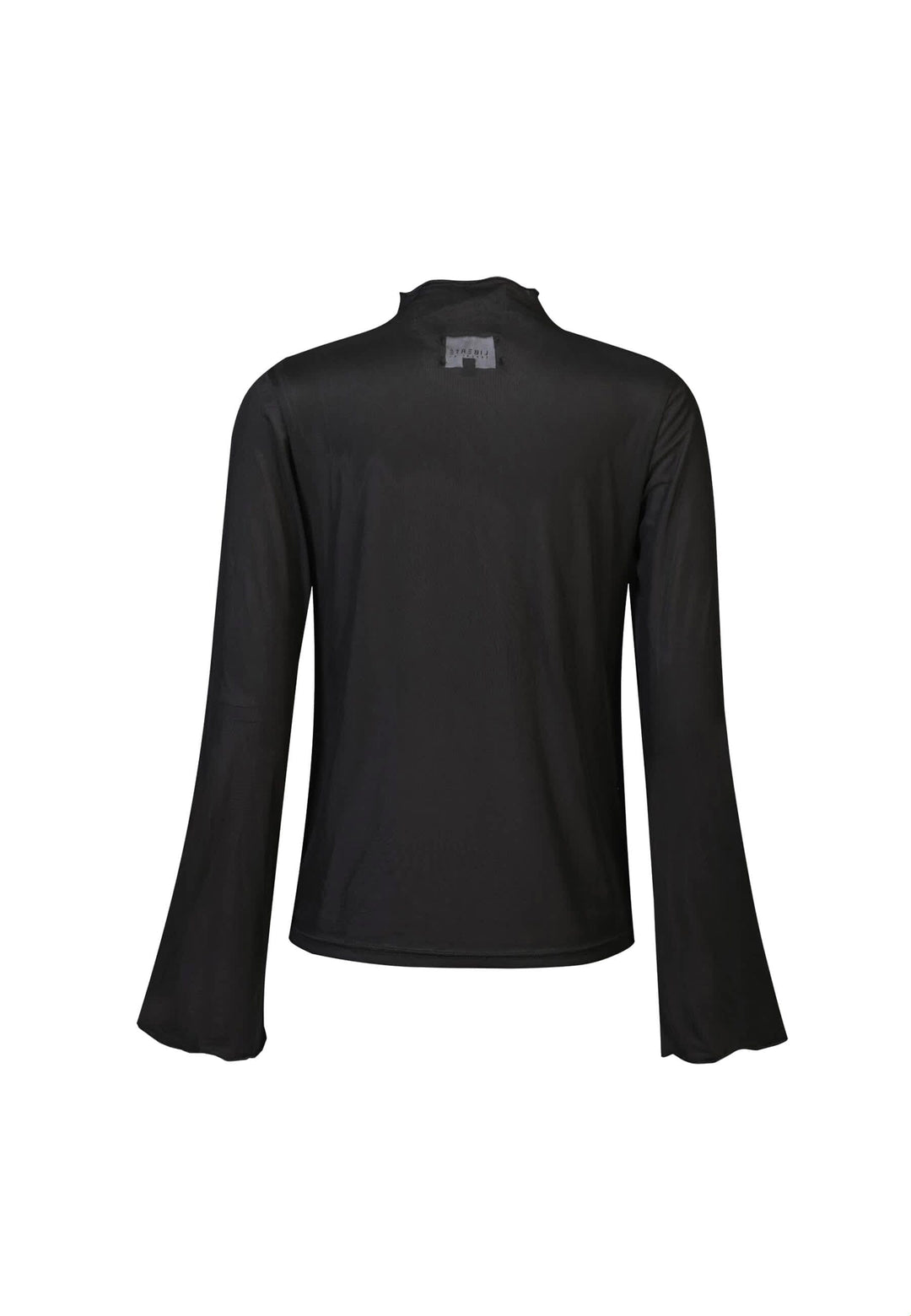 Liberte - Mesh Ls Trompet Top 22486 - Black Toppe 