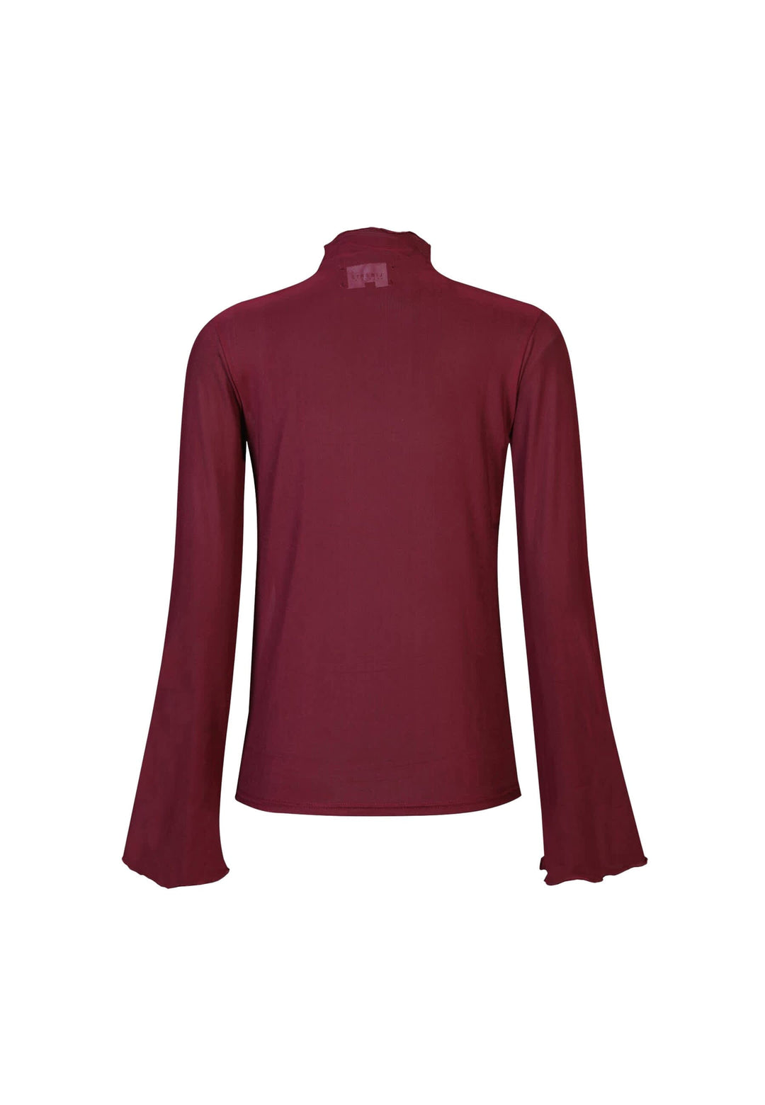 Liberte - Mesh Ls Trompet Top 22486 - Bordeaux Toppe 