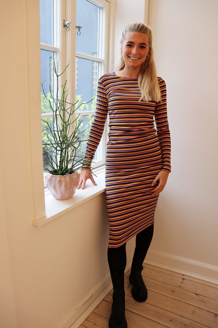 Liberte - Natalia-Ls-Dress - Black Multicolor Kjoler 