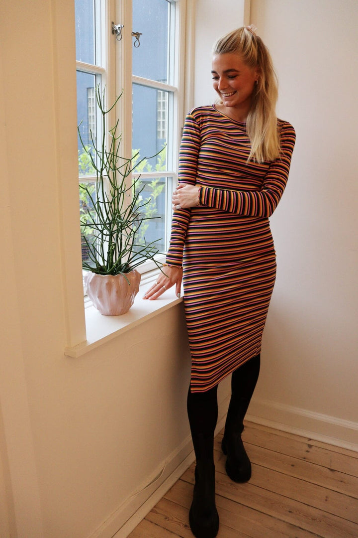 Liberte - Natalia-Ls-Dress - Black Multicolor Kjoler 