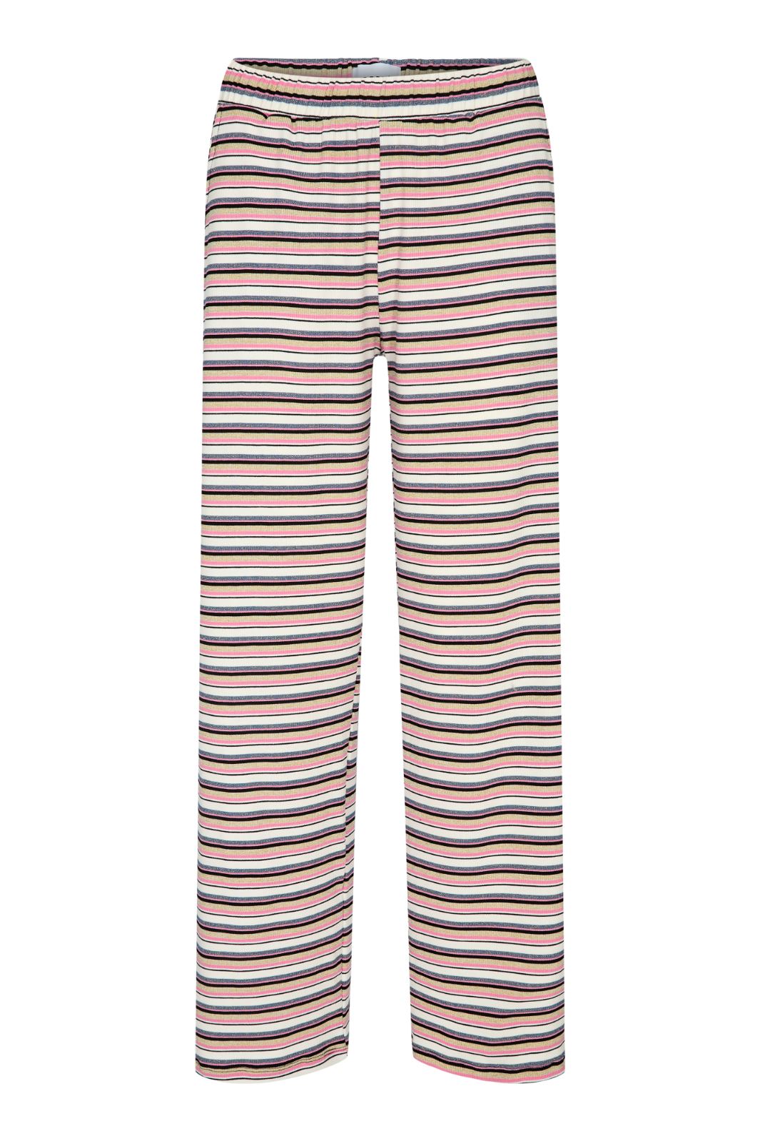 Liberte - Natalia-Pants - Pink Gold Lurex Stripe Bukser 