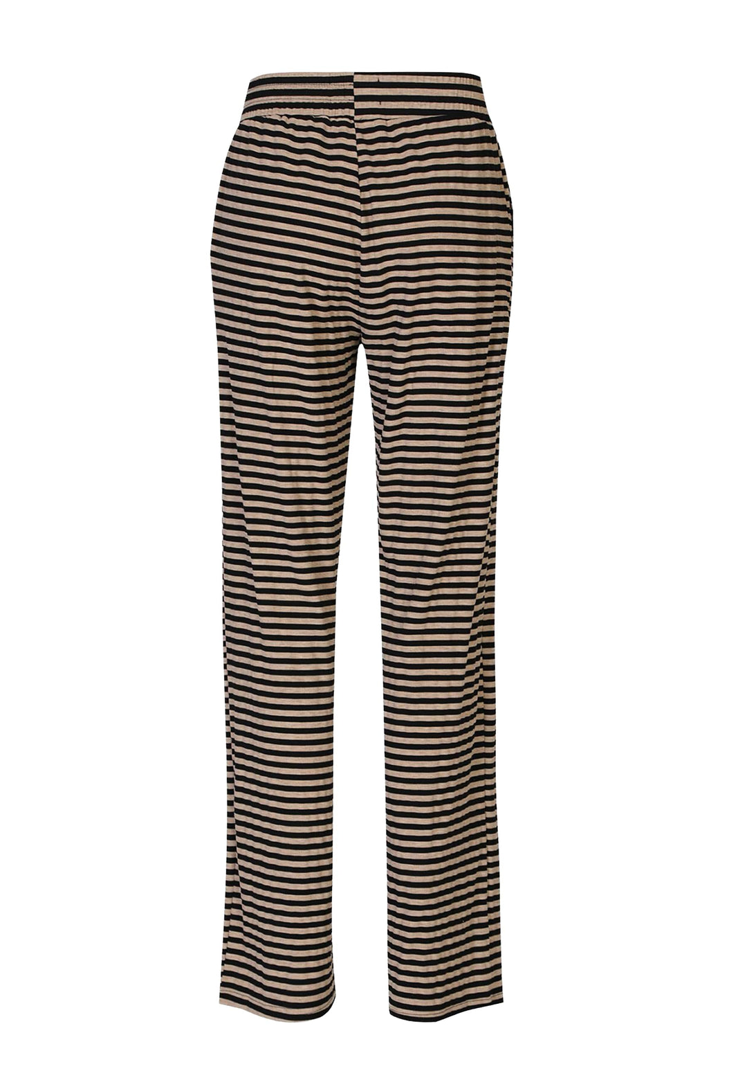Liberte - Natalia-Straight-Pants 22061 - Black Sand Stripe Bukser 