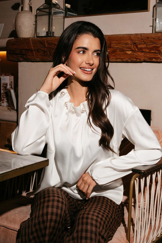 Liberte - Pip Ls Blouse 22313 - Off White Bluser 