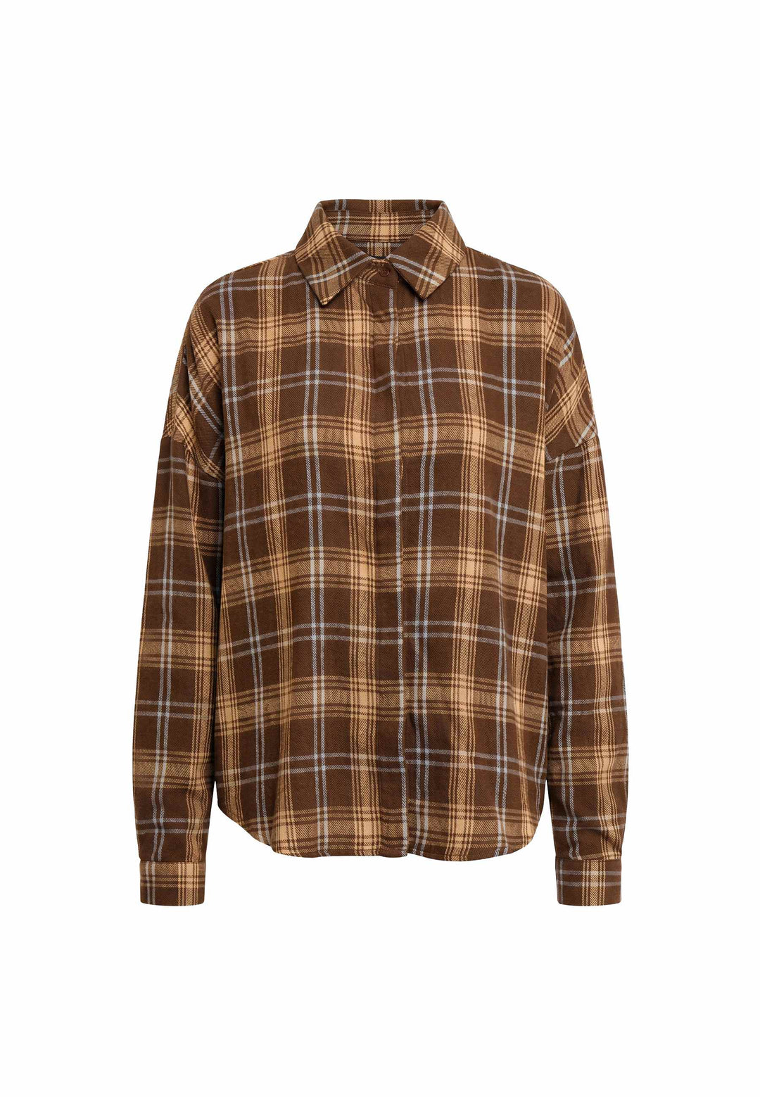 Liberte - Siri Ls Shirt 22471 - Brown Blue Check Skjorter 