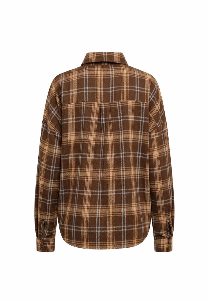 Liberte - Siri Ls Shirt 22471 - Brown Blue Check Skjorter 