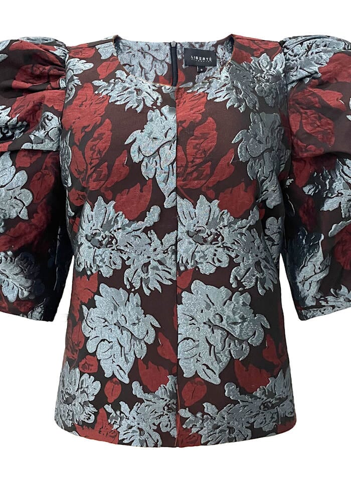 Liberte - Winnie Blouse 22140 - Bordeaux Silver Bluser 