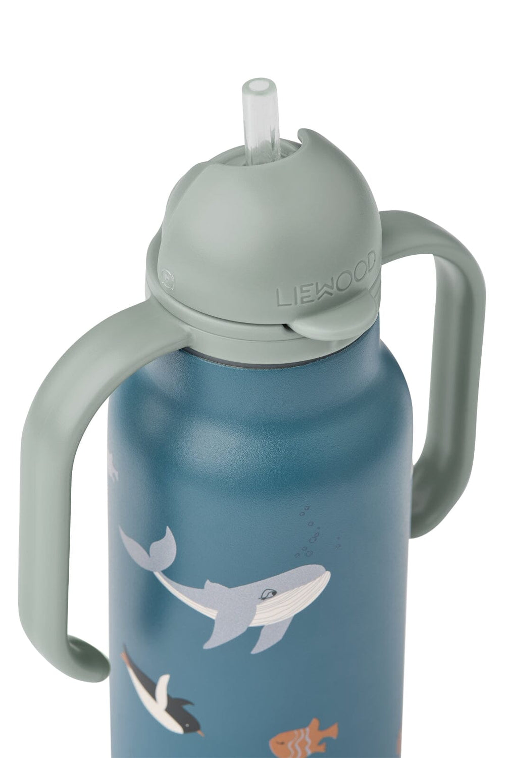 Liewood - Kimmie Water Bottle 250 ml LW19618 - Arctic Sea / Ocean view