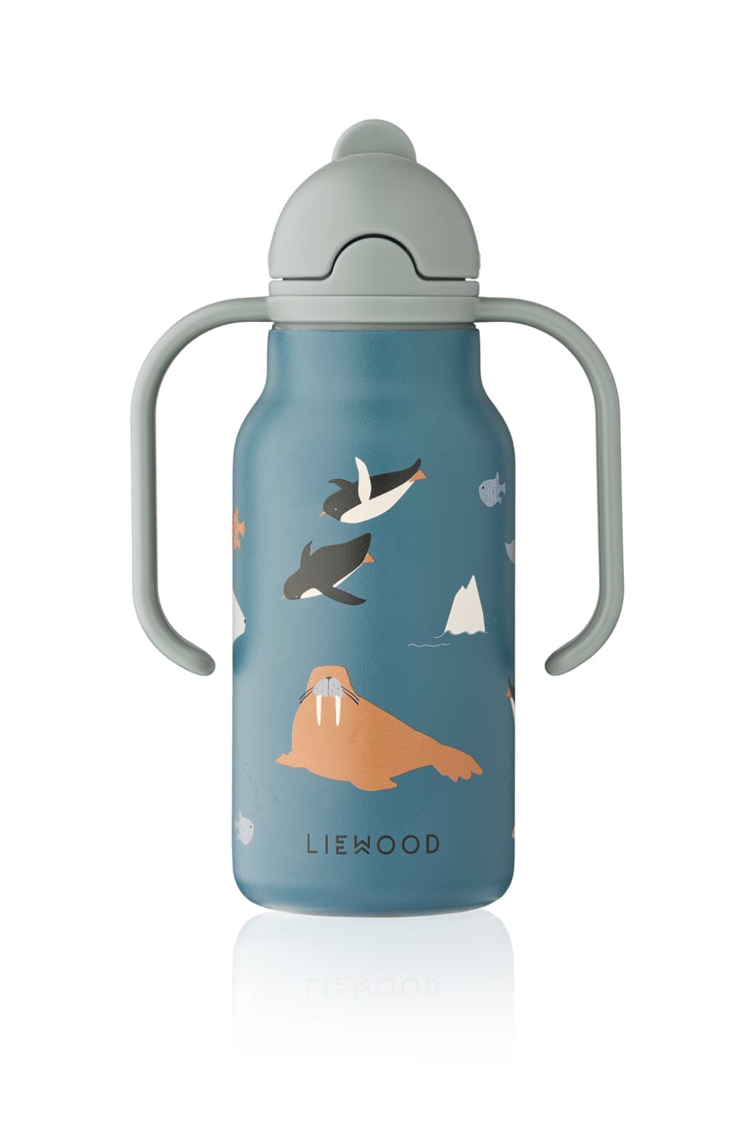 Liewood - Kimmie Water Bottle 250 ml LW19618 - Arctic Sea / Ocean view