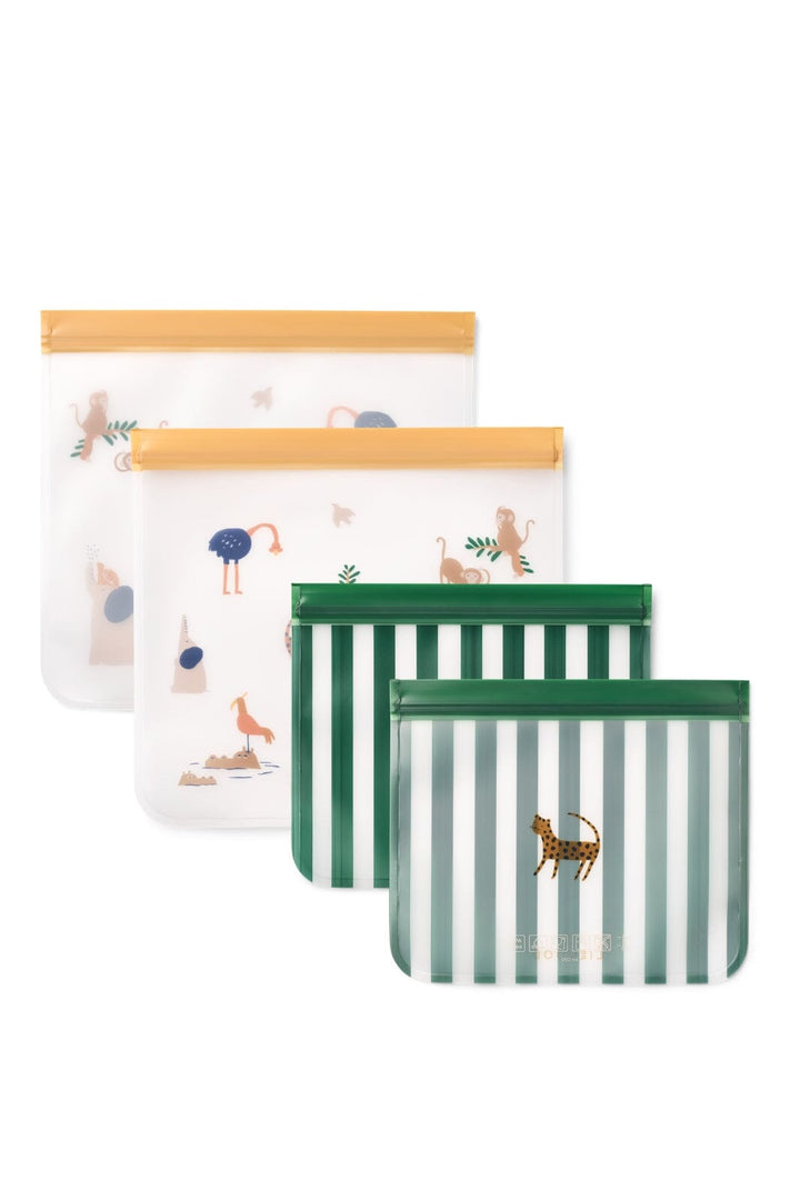 Liewood - Rebus Reusable Food Bags 4-Pack LW20172 - All together / Sandy