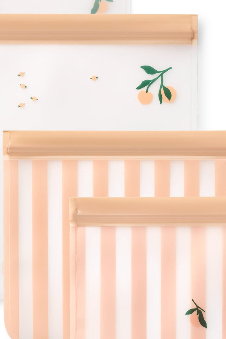 Liewood - Rebus Reusable Food Bags 4-Pack LW20172 - Peach / Sea shell