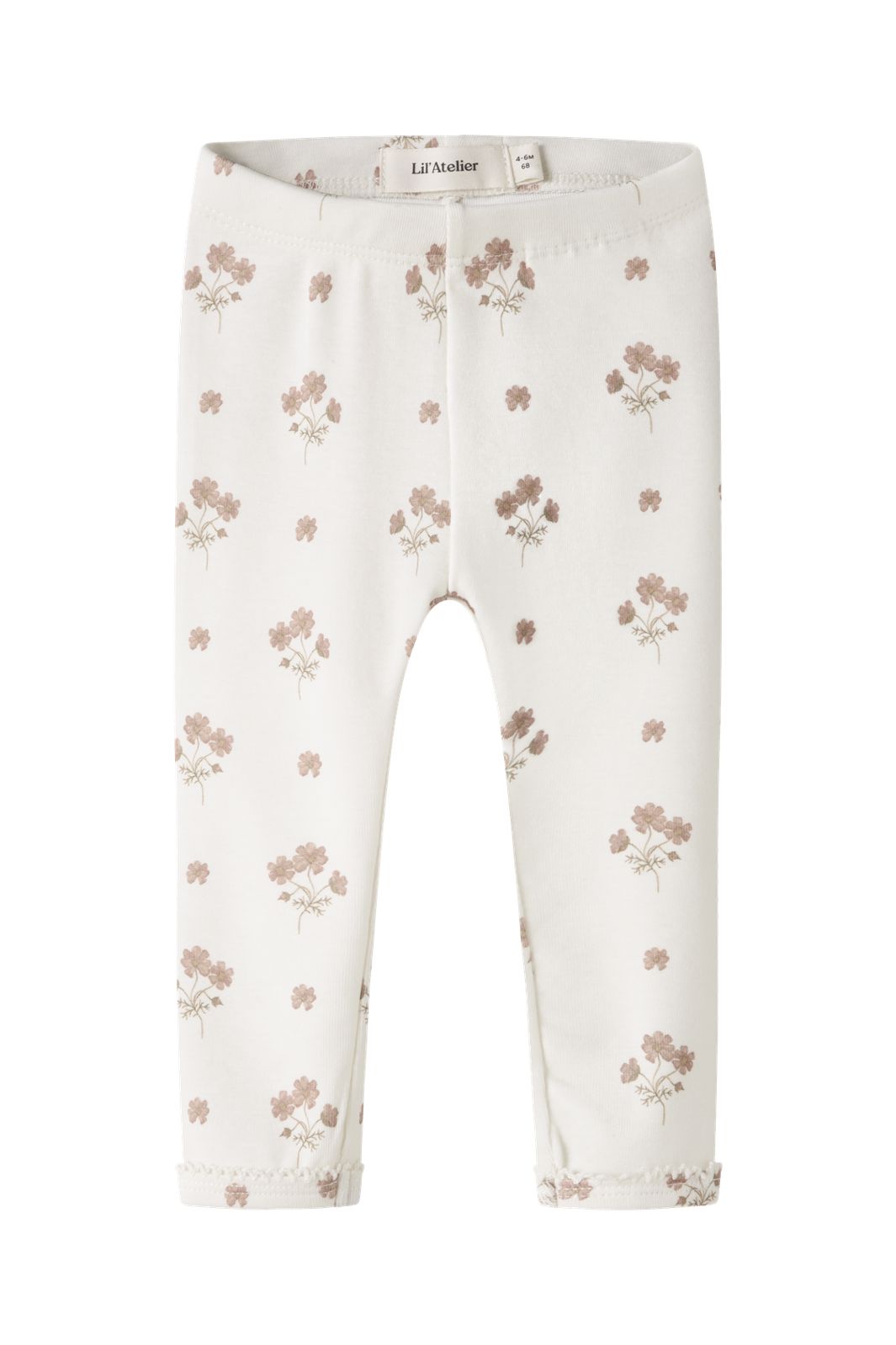 Lil' Atelier - Nbflayo Sin Slim Leggings Lil - 5033059 Coconut Milk Flower Pink
