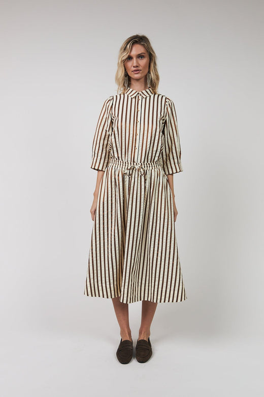 Lollys Laundry - Aliyall Maxi Dress Ls26163-3024 - 87 Dark Mokka Kjoler 