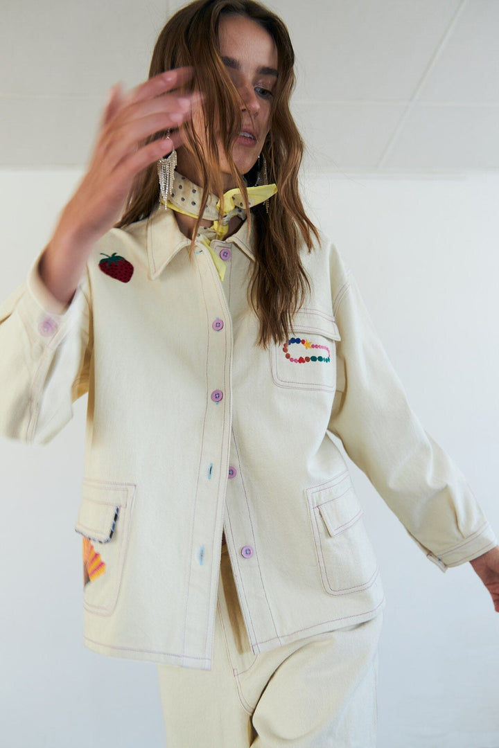 Lollys Laundry - Aprilll Jacket Ls 26125-6019 - 02 - Creme Jakker 