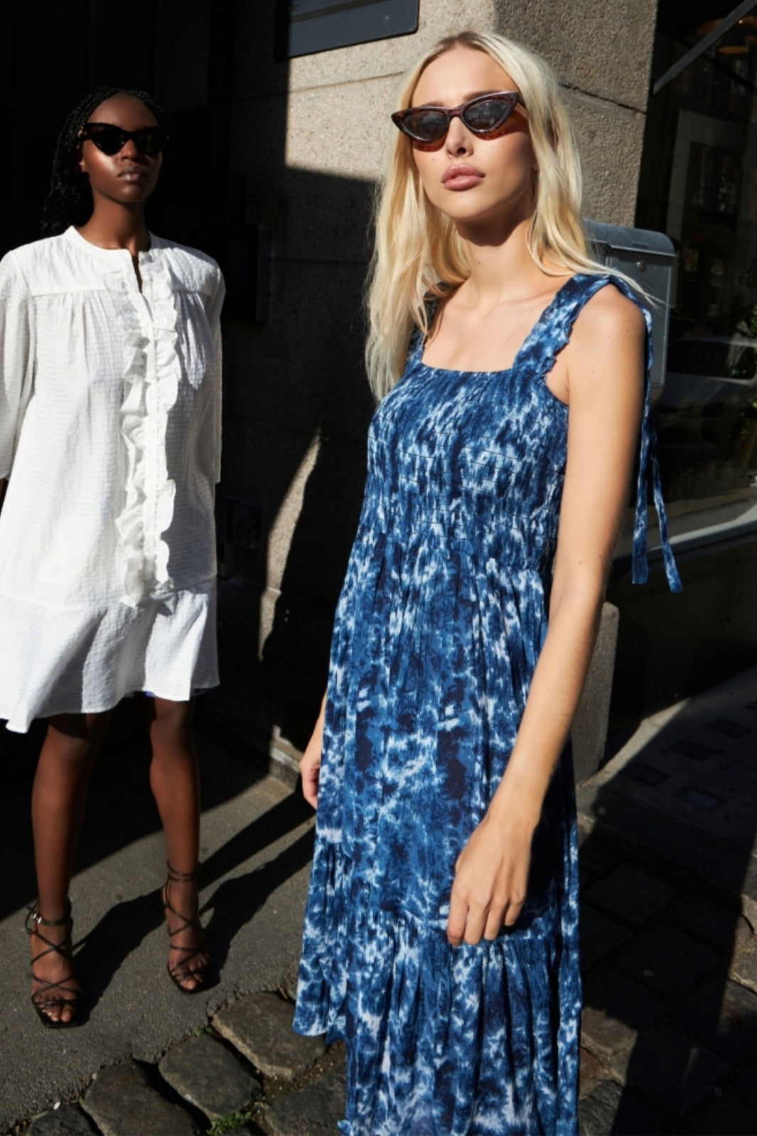 Lollys Laundry - Minna Dress - Blue Kjoler 