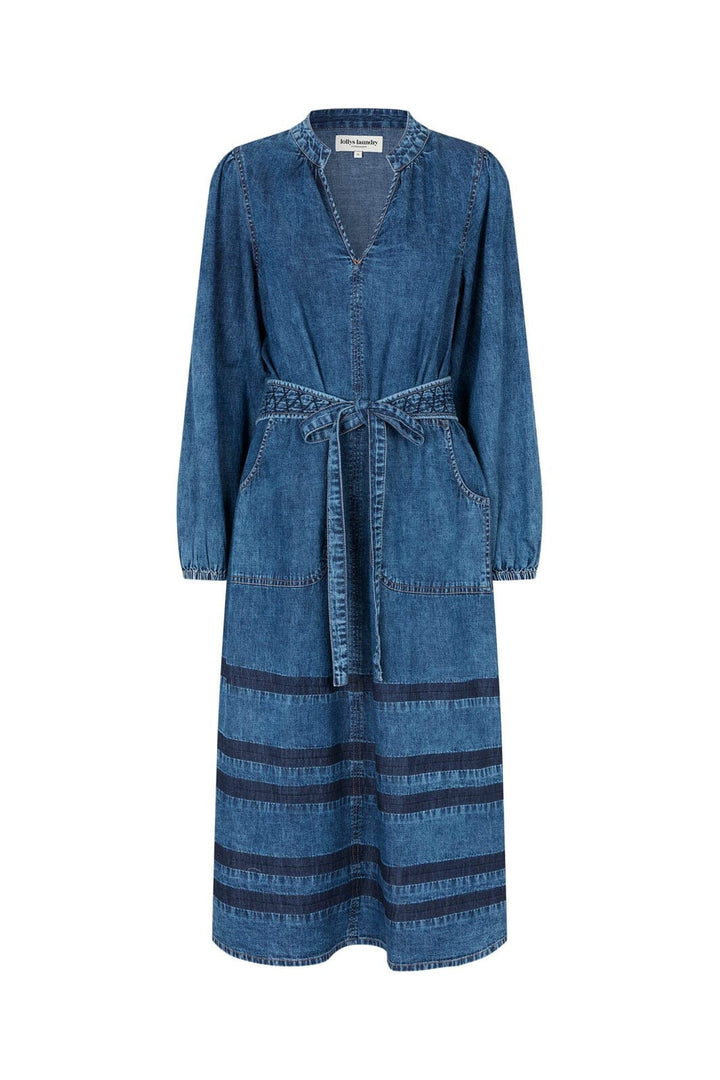 Lollys Laundry - Parisll Midi Dress Ls 26421-3002 - 20 - Blue