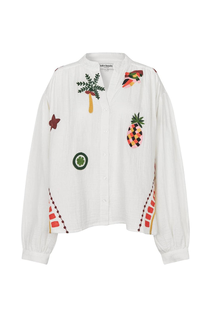 Lollys Laundry - Scottiell Shirt Ls26178-1081 - 02 Creme