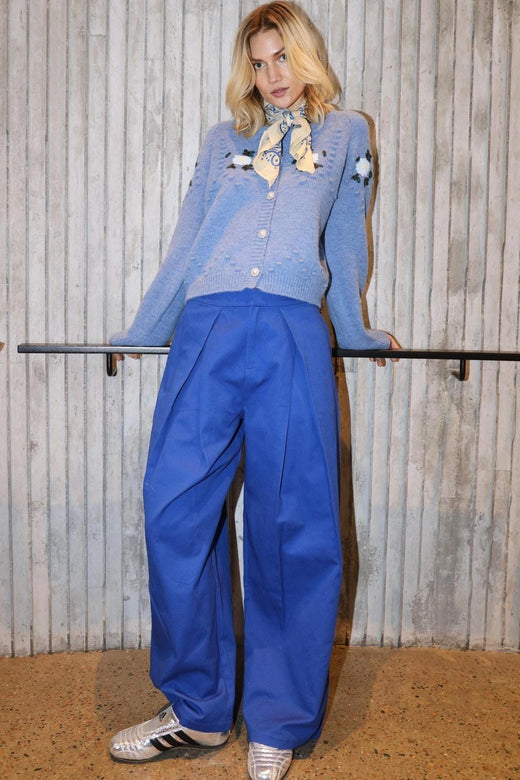 Forudbestilling - Lollys Laundry - Zolall Pants25459-2020 - 97 Neon Blue Bukser 