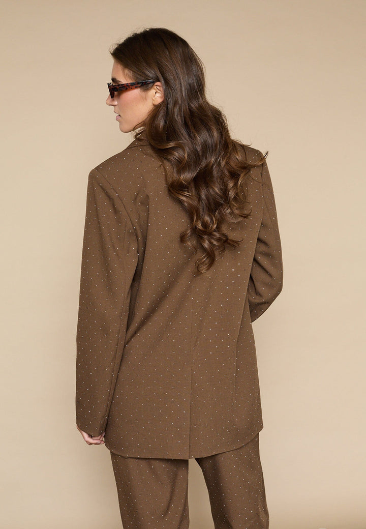 Love & Divine - Love1021-6 19510 - 201 - Brown Rhinestone Blazere 