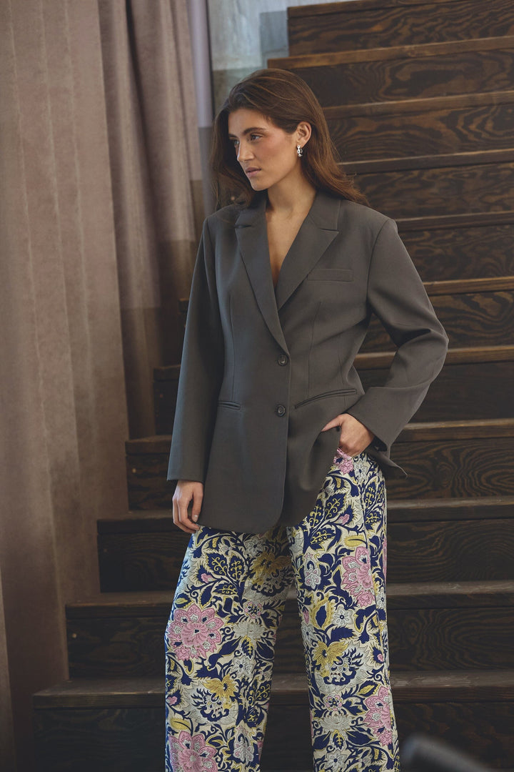 Love & Divine - Love1176-6 19916 - 801 - Navy Paisley Bukser 