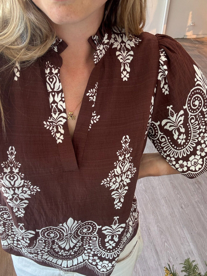 Love & Divine - Love1296-2 18910 - 800 - Brown/Paisley Toppe 