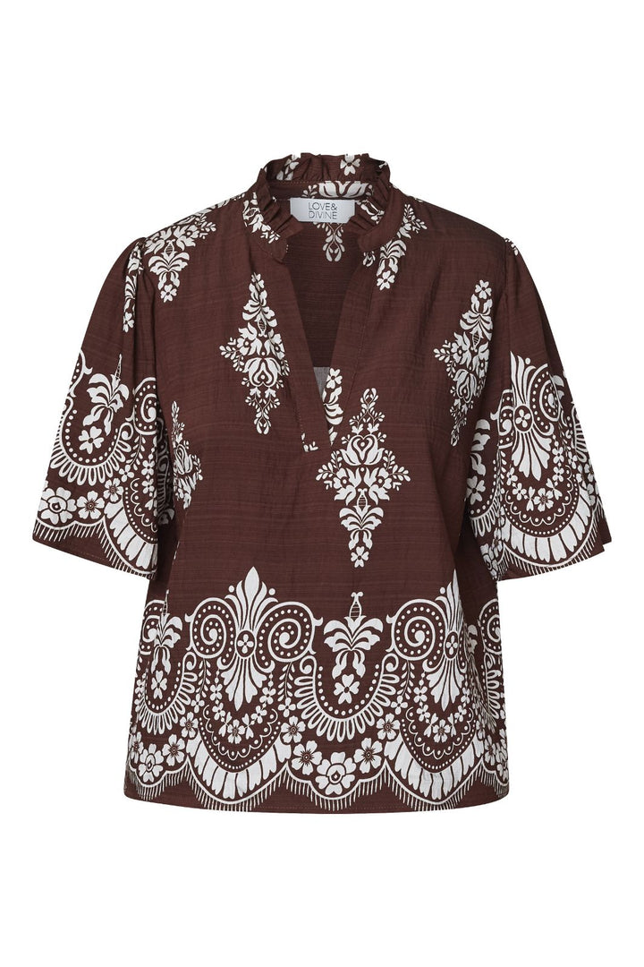 Love & Divine - Love1296-2 18910 - 800 - Brown/Paisley Toppe 