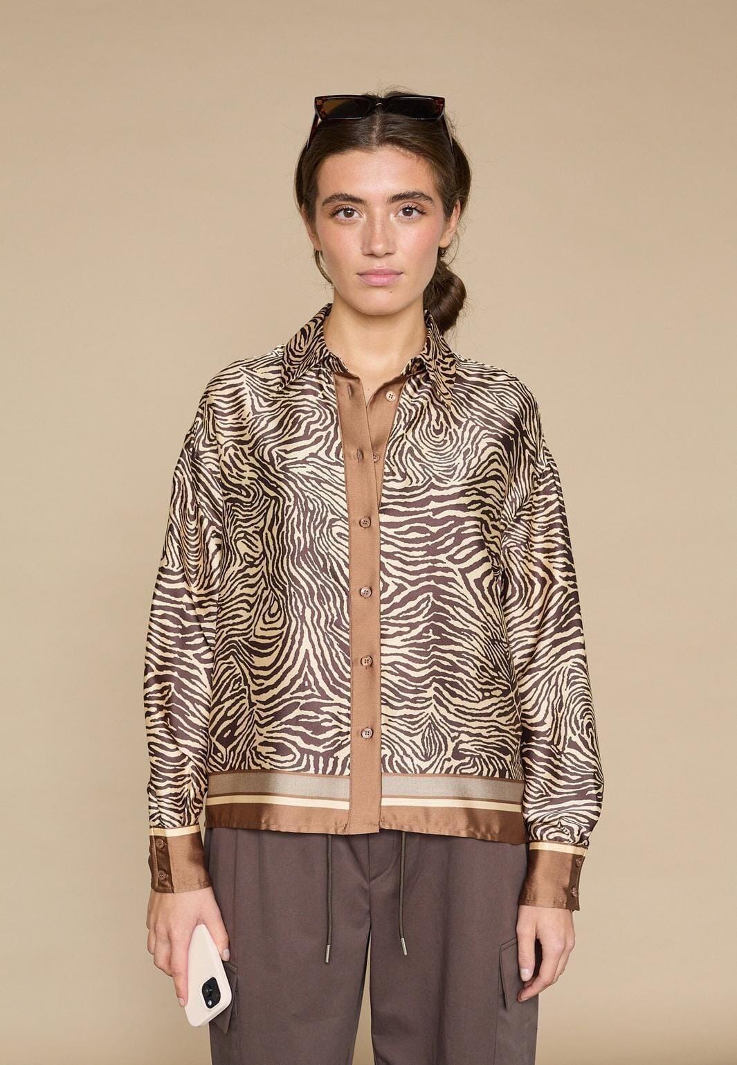 Love & Divine - Love1393-1 19479 - 803 - Brown Zebra Skjorter 