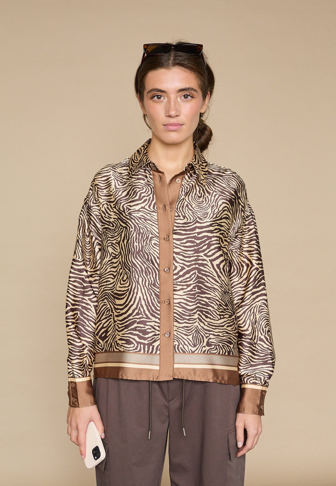 Love & Divine - Love1393-1 19479 - 803 - Brown Zebra Skjorter 