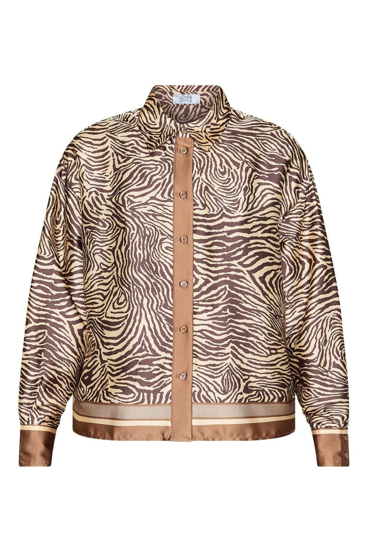 Love & Divine - Love1393-1 19479 - 803 - Brown Zebra Skjorter 
