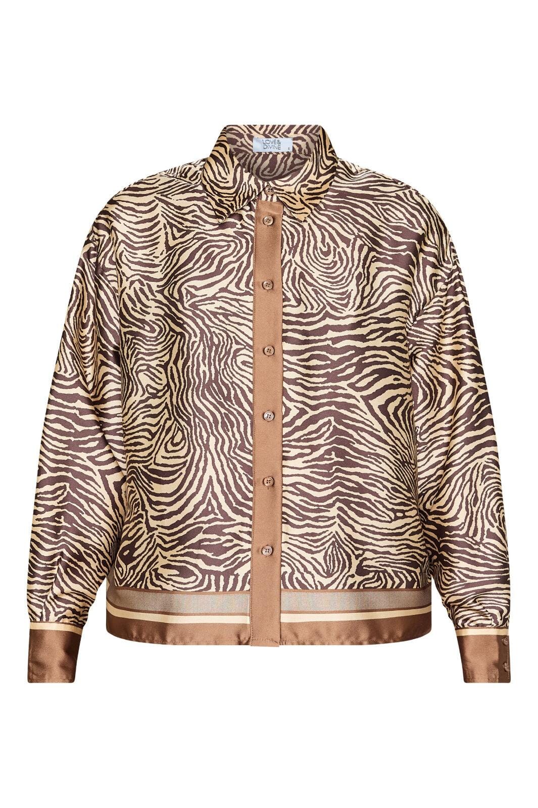 Love & Divine - Love1393-1 19479 - 803 - Brown Zebra Skjorter 
