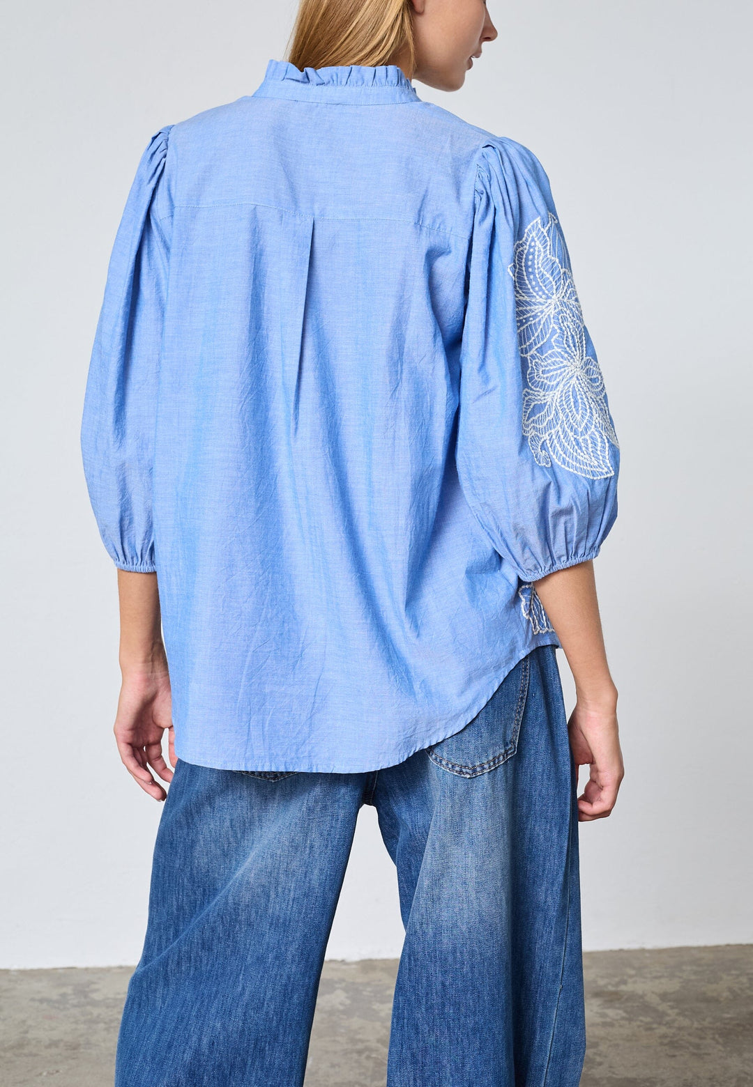 Love & Divine - Love1448 19334 - 402 - Blue / Cream Skjorter 