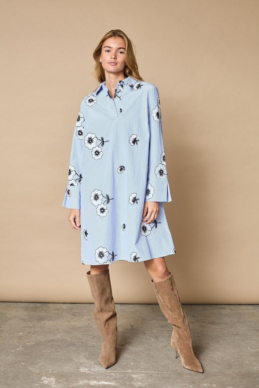 Love & Divine - Love1476 19516 - 812 - Blue Flower Kjoler 