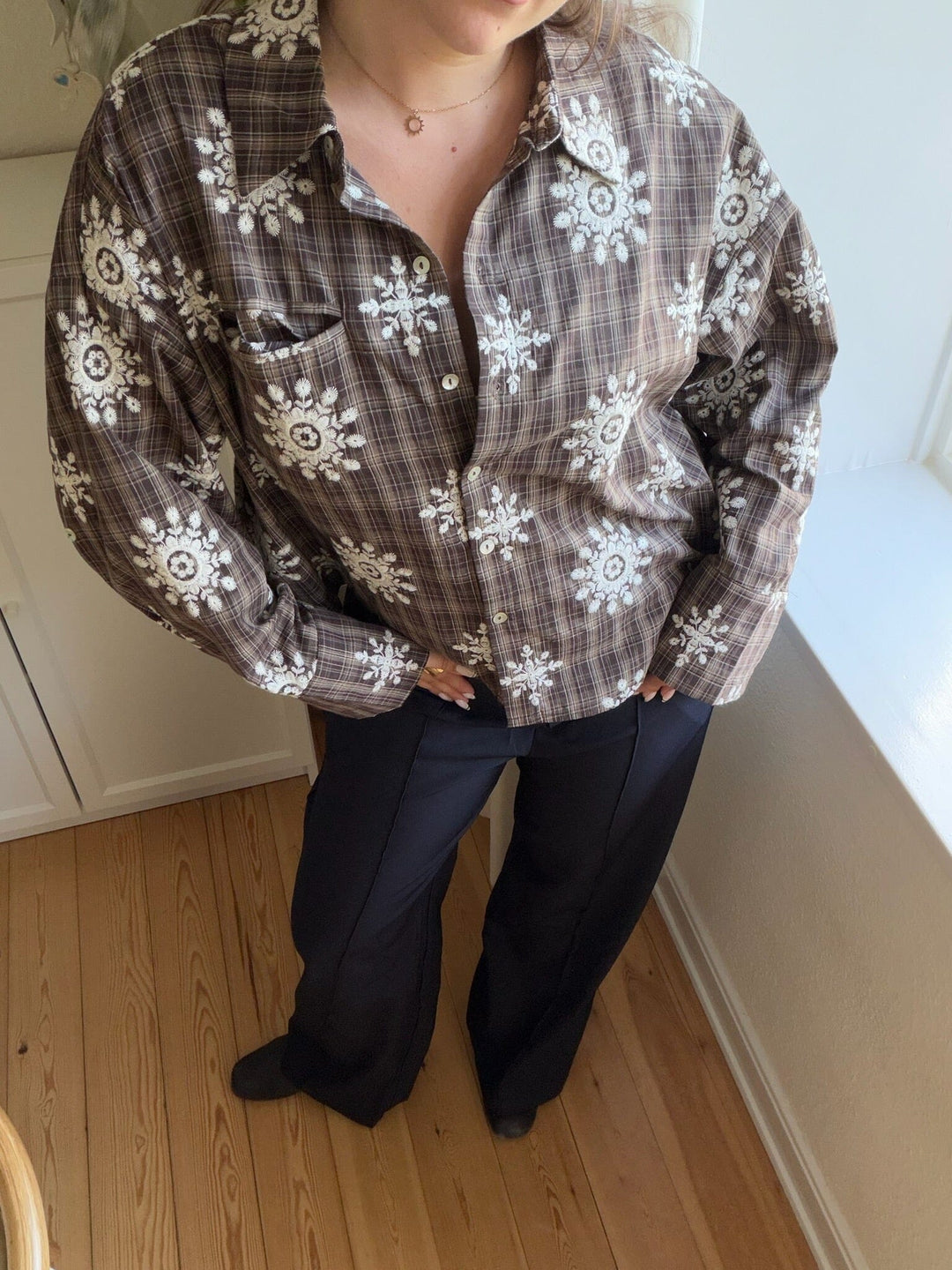 Love & Divine - Love1495-7 20284 - 842 - Brown Check Skjorter 
