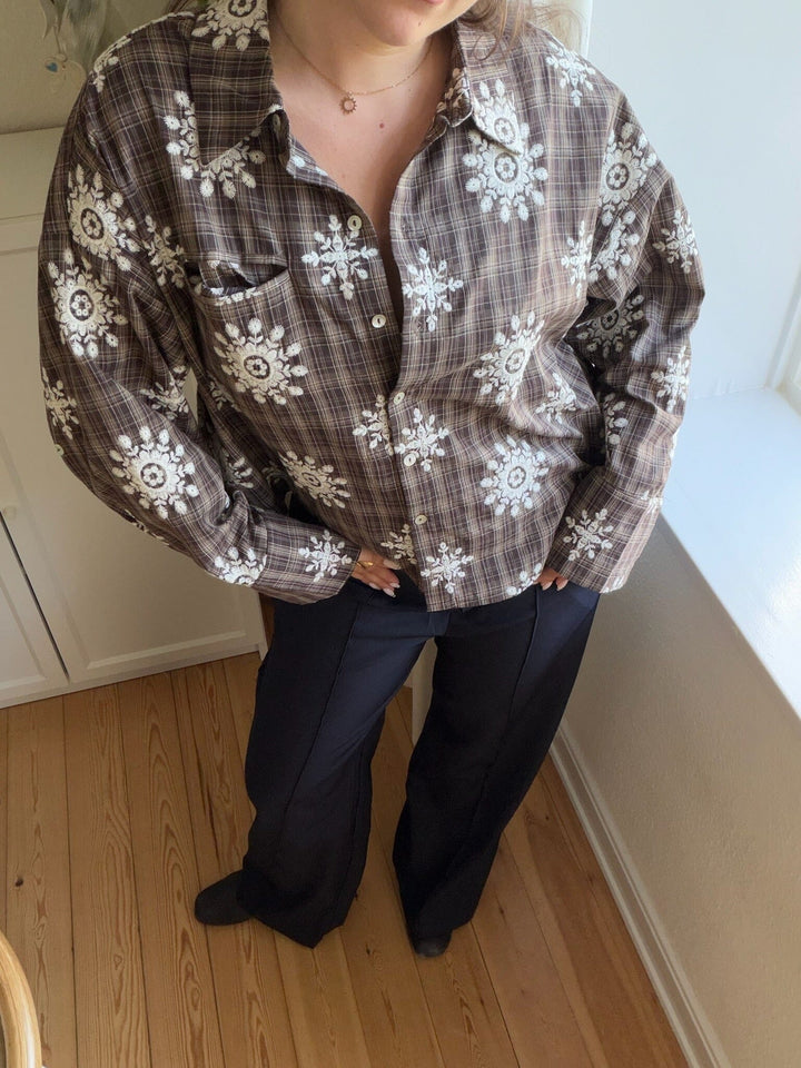 Love & Divine - Love1495-7 20284 - 842 - Brown Check Skjorter 