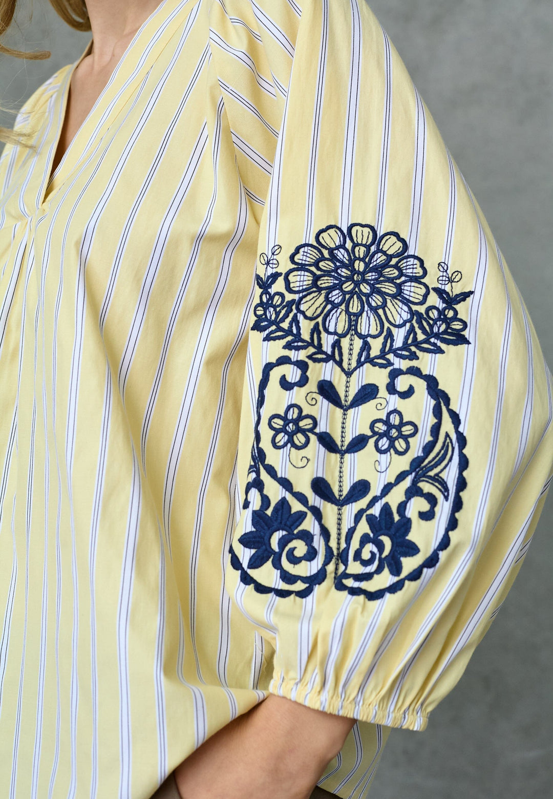 Love & Divine - Love1597 20042 - 601 - Straw Stripes Bluser 